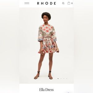 RHODE Ella dress - garden of dreams print